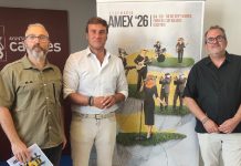 El Foro de los Balbos se llena de rock, rap y electrónica con Escenario AMEX El organizador de Escenario Amex, Óscar Trigoso, el concejal de Cultura, Jorge Suárez y el diputado provinial, Alberto Ortega