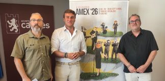 El Foro de los Balbos se llena de rock, rap y electrónica con Escenario AMEX El organizador de Escenario Amex, Óscar Trigoso, el concejal de Cultura, Jorge Suárez y el diputado provinial, Alberto Ortega