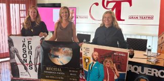 Teatro, música y magia: la nueva temporada del Gran Teatro de Cáceres La directora del Cemart, Amparo Jiménez; la diputada provincial Elísabeth Martín, y la directora del Gran Teatro, Marisa Caldera, en la presentación de la programación del Gran Teatro hasta diciembre