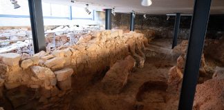 El Palacio de Mayoralgo abre sus restos romanos este fin de semana Restos romano en el Palacio de Mayoralgo de Cáceres